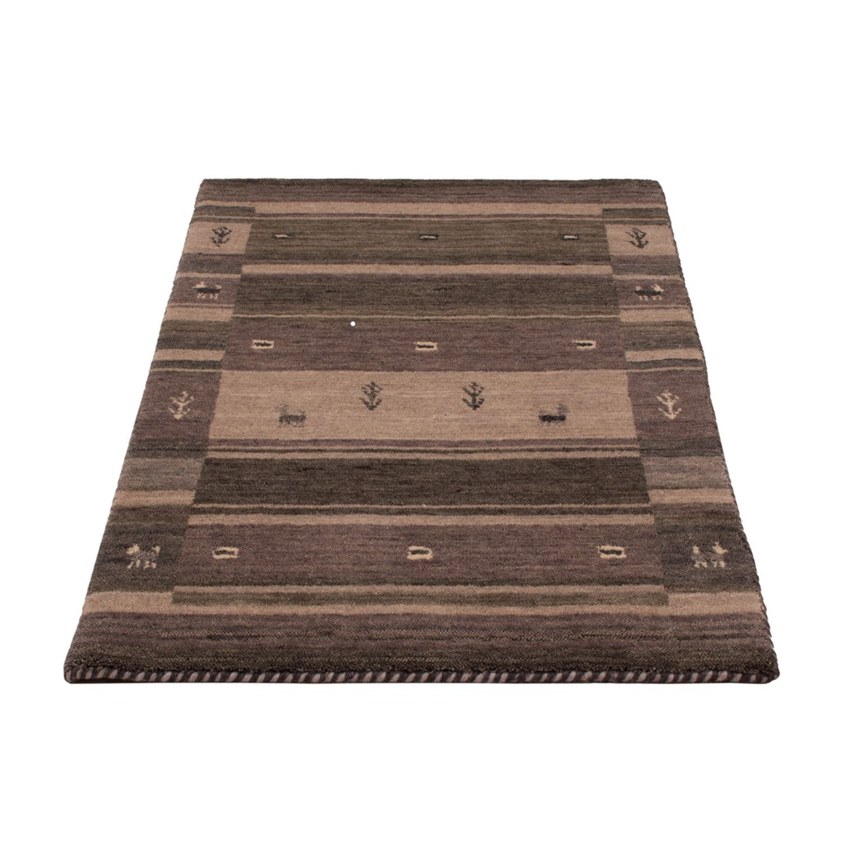 Gabbeh-tæppe - Softy - 90 x 60 cm - sølv