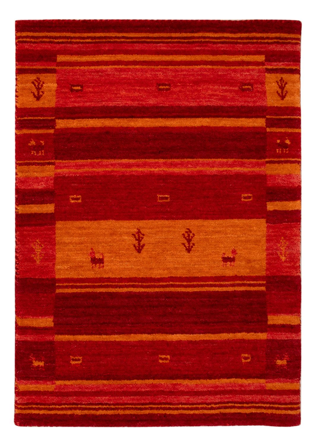 Gabbeh-tæppe - Softy - 90 x 60 cm - rød
