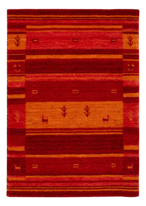 Gabbeh-tæppe - Softy - 90 x 60 cm - rød