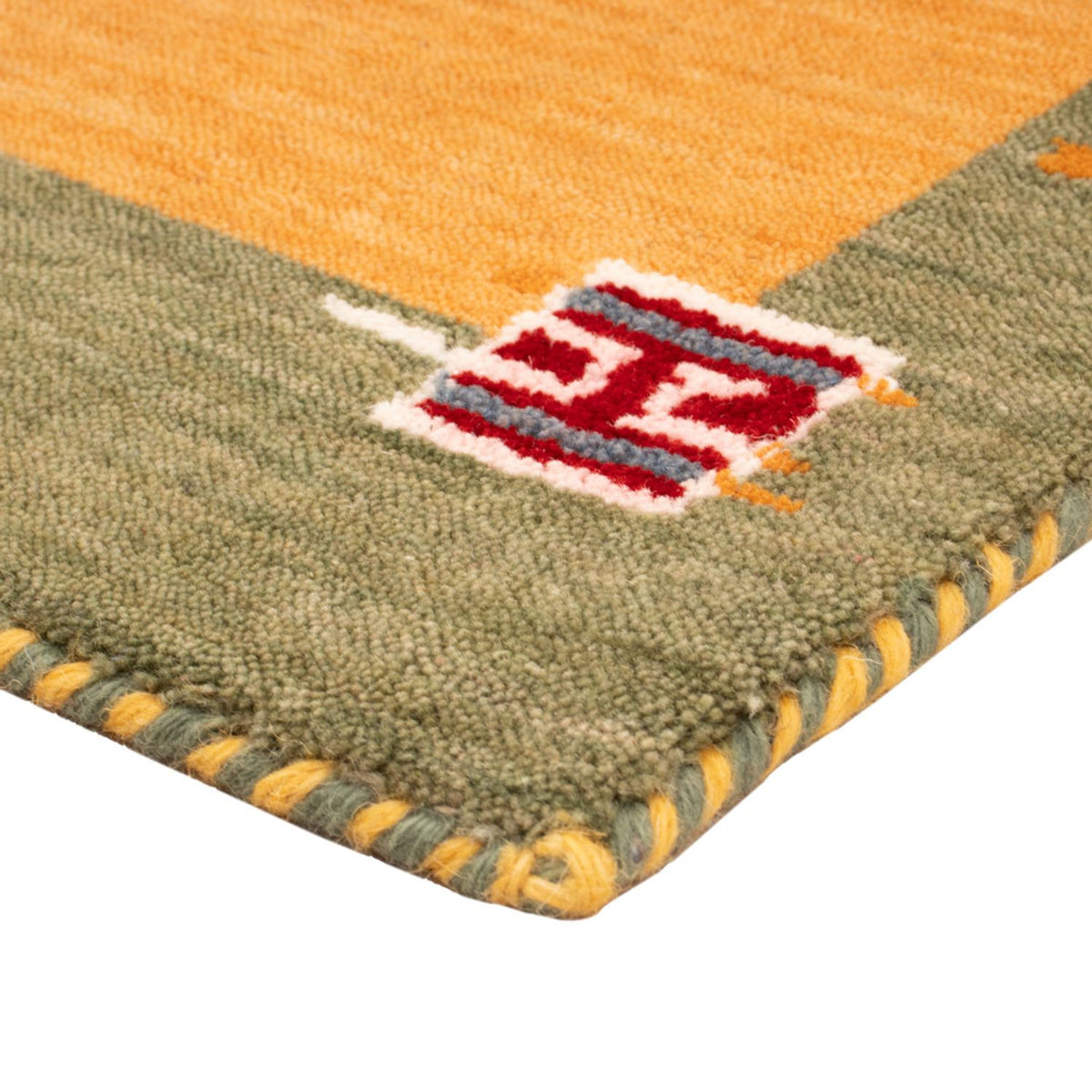 Gabbeh-tæppe - Softy - 90 x 60 cm - orange