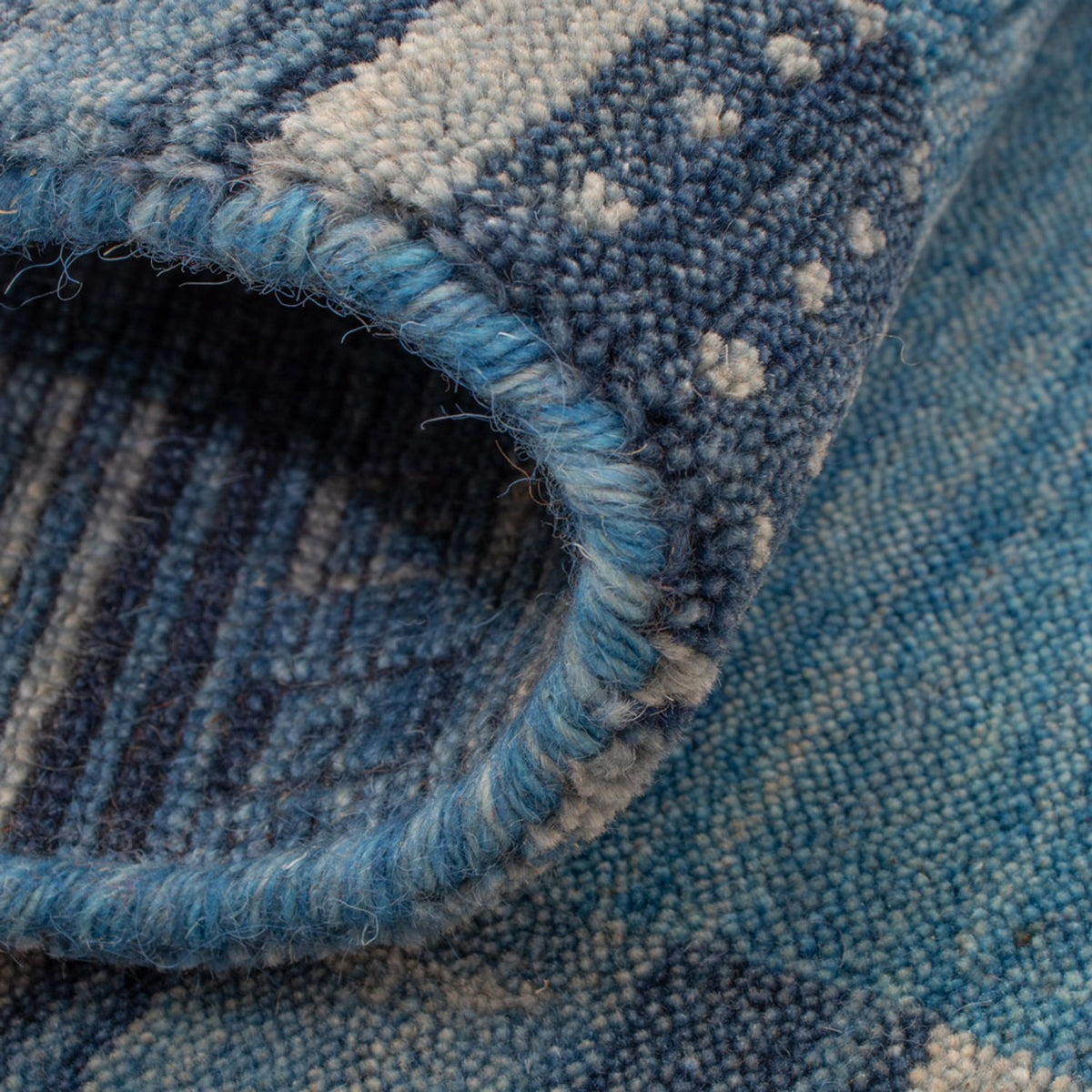 Gabbeh-tæppe - Softy - 90 x 60 cm - blå