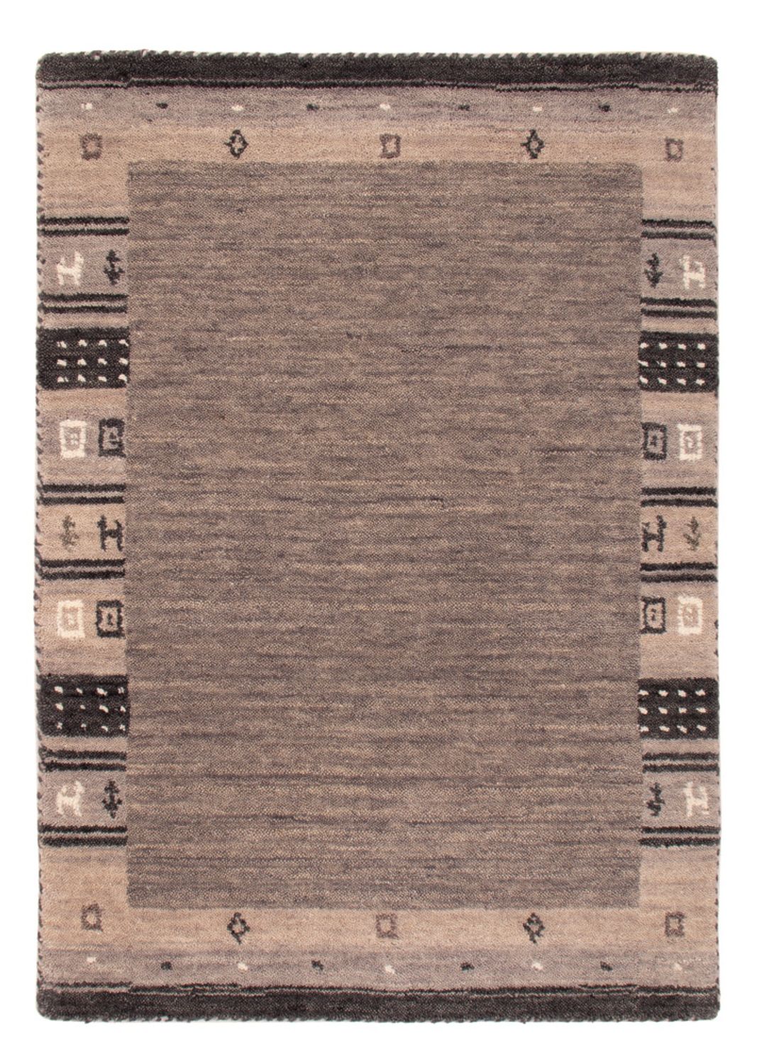 Gabbeh-tæppe - Softy - 90 x 60 cm - grå