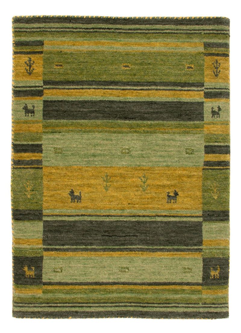 Gabbeh-tæppe - Softy - 90 x 60 cm - grøn