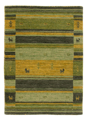 Gabbeh-tæppe - Softy - 90 x 60 cm - grøn