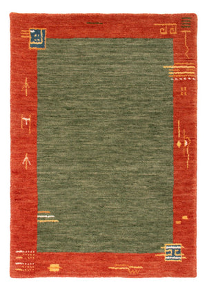 Gabbeh-tæppe - Softy - 90 x 60 cm - grøn