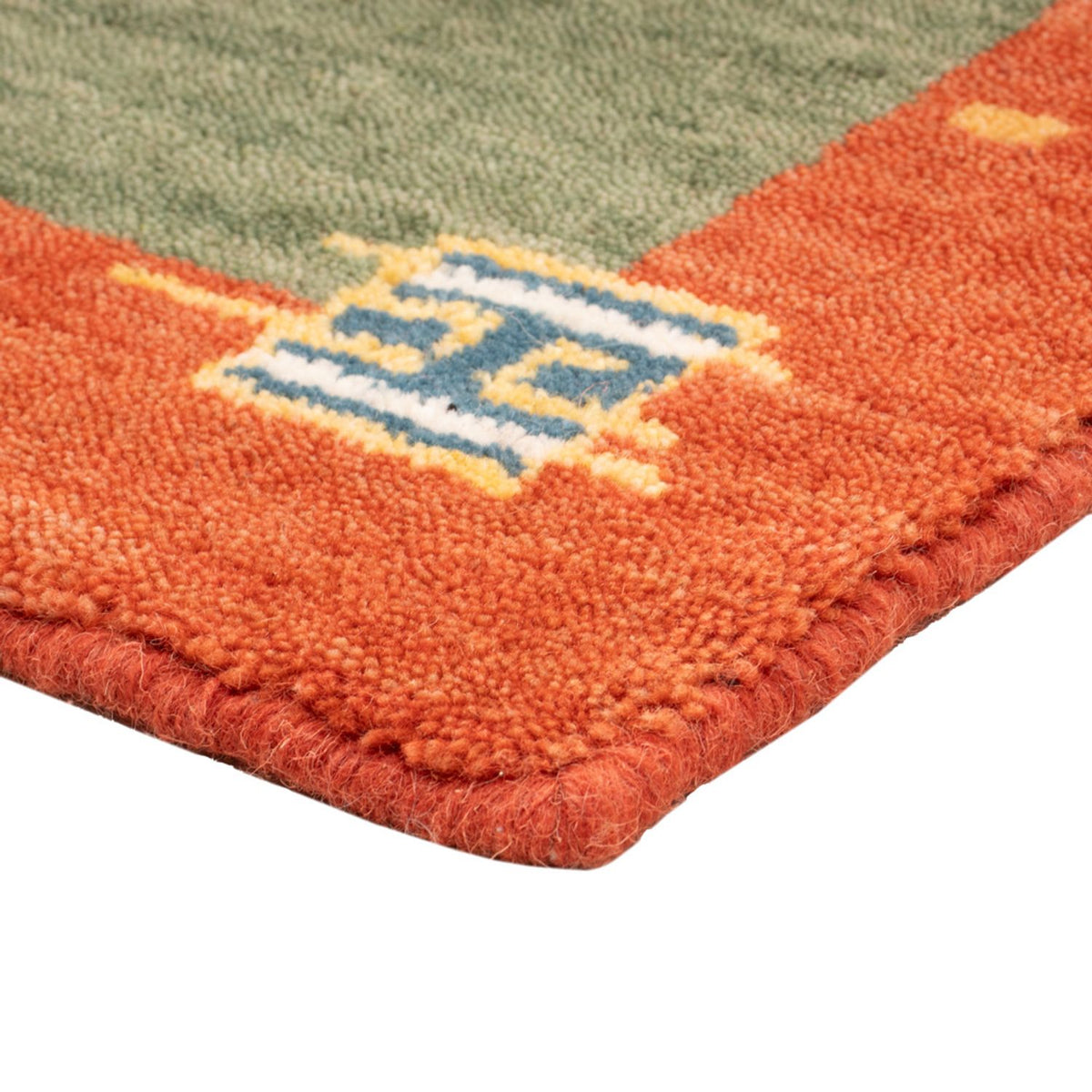 Gabbeh-tæppe - Softy - 90 x 60 cm - grøn