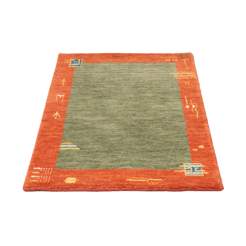 Gabbeh-tæppe - Softy - 90 x 60 cm - grøn