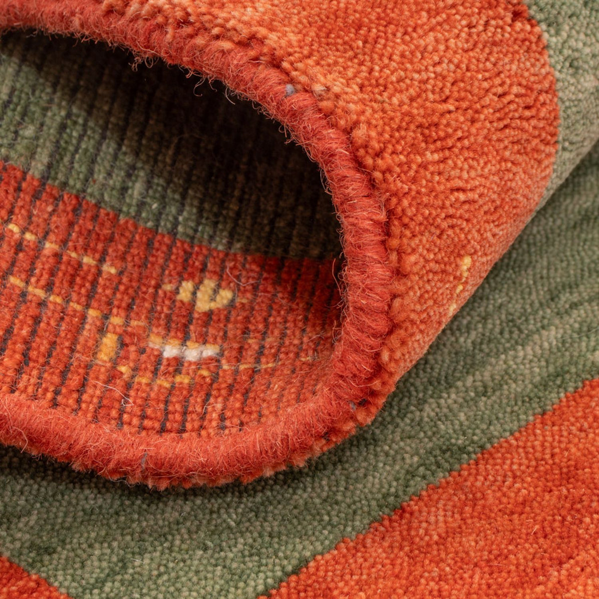 Gabbeh-tæppe - Softy - 90 x 60 cm - grøn