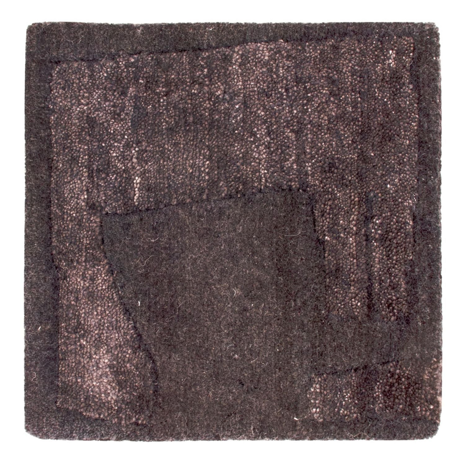 Designer tæppe firkantet  - 30 x 30 cm - antracit