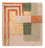 Designer tæppe firkantet  - 30 x 30 cm - grøn