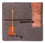 Designer tæppe firkantet  - 30 x 30 cm - grå