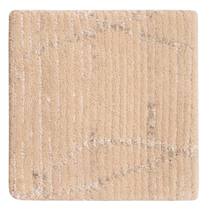 Designer tæppe firkantet  - 30 x 30 cm - naturlig hvid