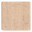 Designer tæppe firkantet  - 30 x 30 cm - naturlig hvid