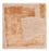 Designer tæppe firkantet  - 30 x 30 cm - scala guld