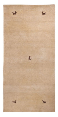 Løber Gabbeh-tæppe - Softy - 200 x 80 cm - beige