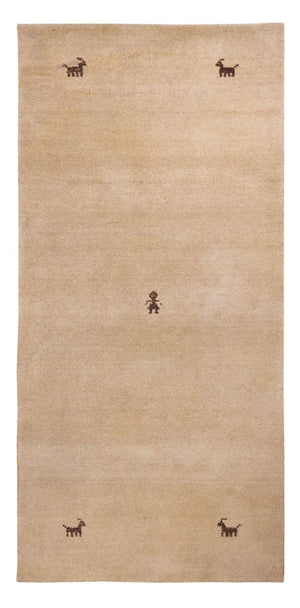 Løber Gabbeh-tæppe - Softy - 200 x 80 cm - beige