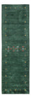 Løber Gabbeh-tæppe - Softy - 300 x 80 cm - grøn