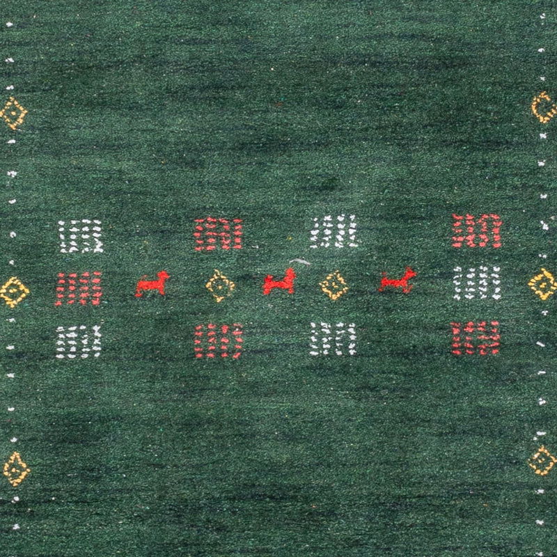 Løber Gabbeh-tæppe - Softy - 300 x 80 cm - grøn