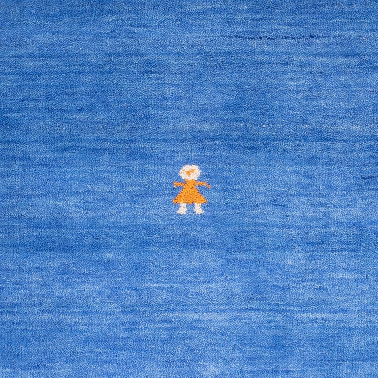 Gabbeh-tæppe - Softy firkantet  - 150 x 150 cm - blå