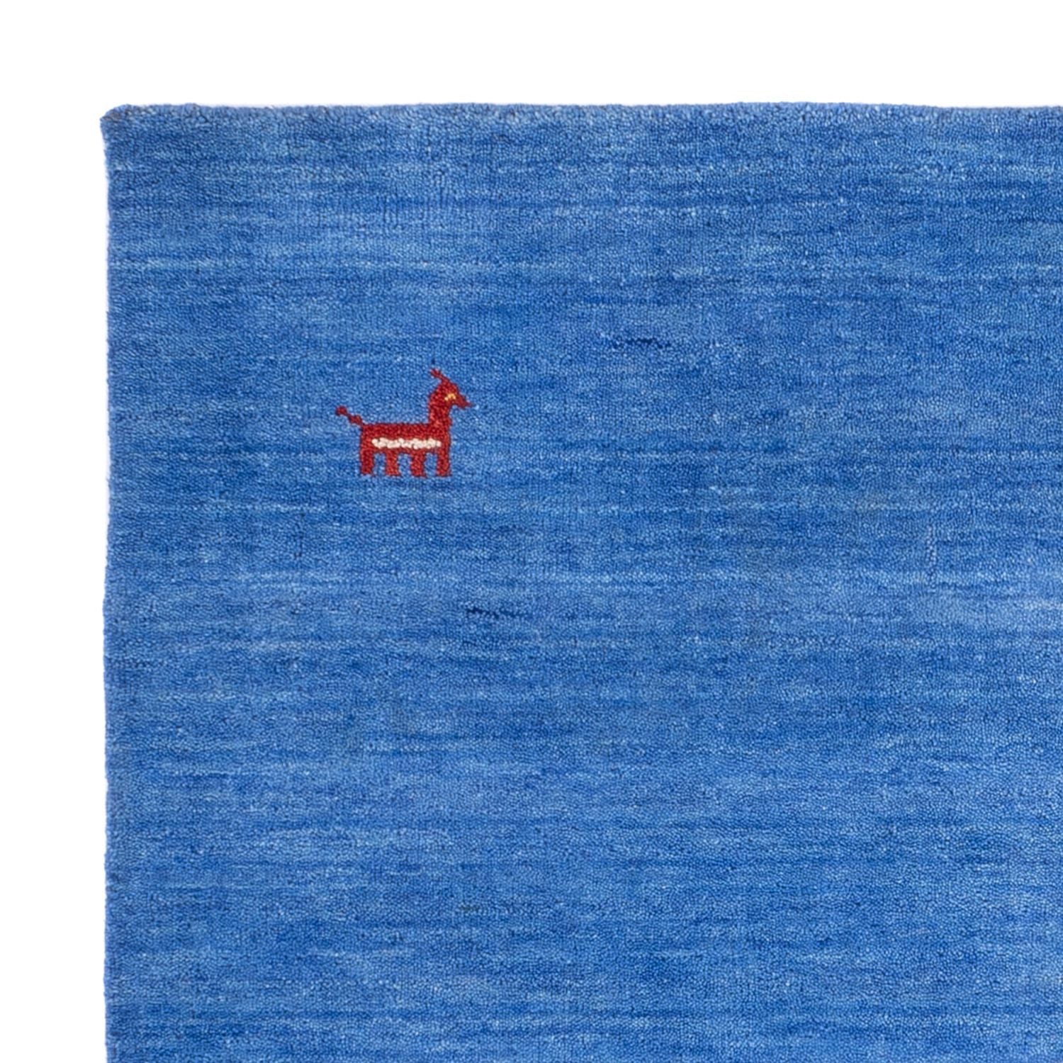 Gabbeh-tæppe - Softy firkantet  - 150 x 150 cm - blå
