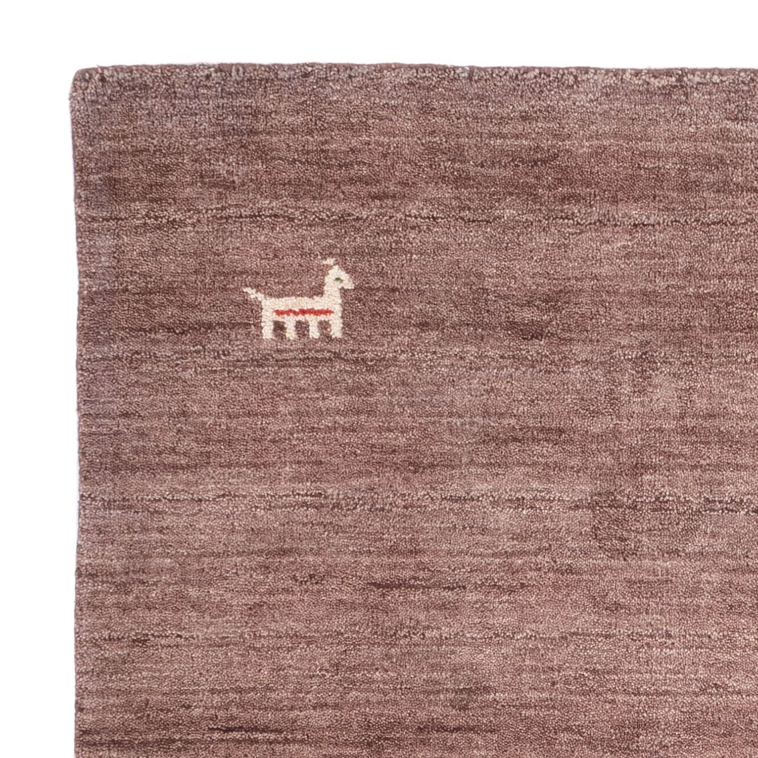 Gabbeh-tæppe - Softy firkantet  - 150 x 150 cm - brun