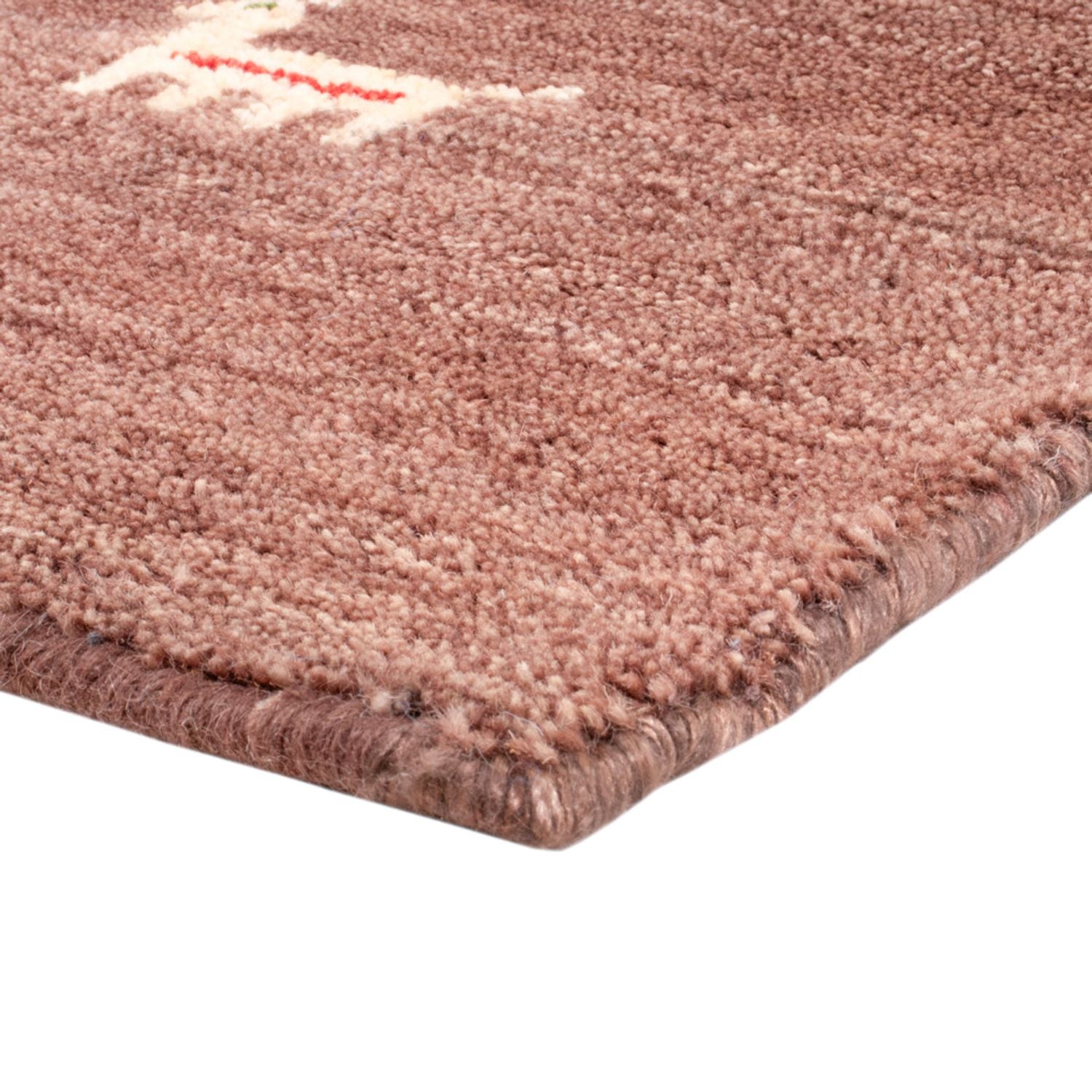 Gabbeh-tæppe - Softy firkantet  - 150 x 150 cm - brun