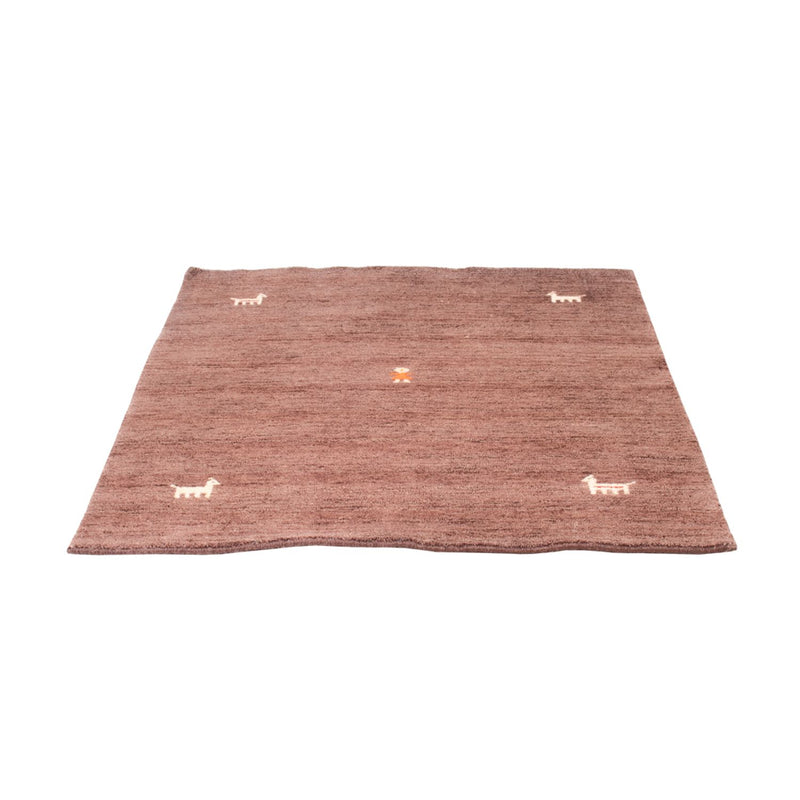 Gabbeh-tæppe - Softy firkantet  - 150 x 150 cm - brun