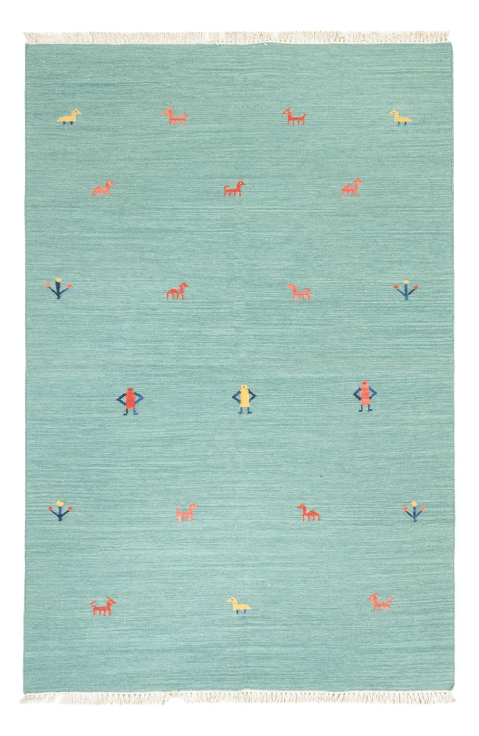 Kelim-tæppe - Trendy - 240 x 160 cm - turkis