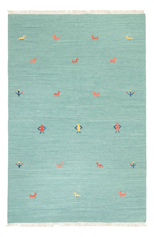Kelim-tæppe - Trendy - 240 x 160 cm - turkis