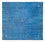 Gabbeh-tæppe - Softy firkantet  - 250 x 250 cm - blå