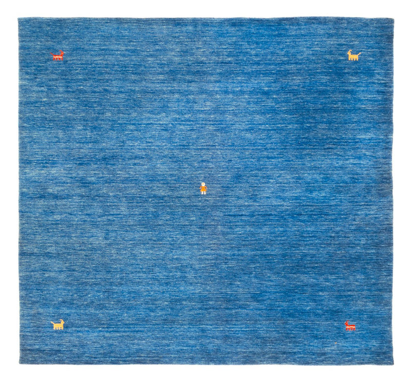 Gabbeh-tæppe - Softy firkantet  - 250 x 250 cm - blå