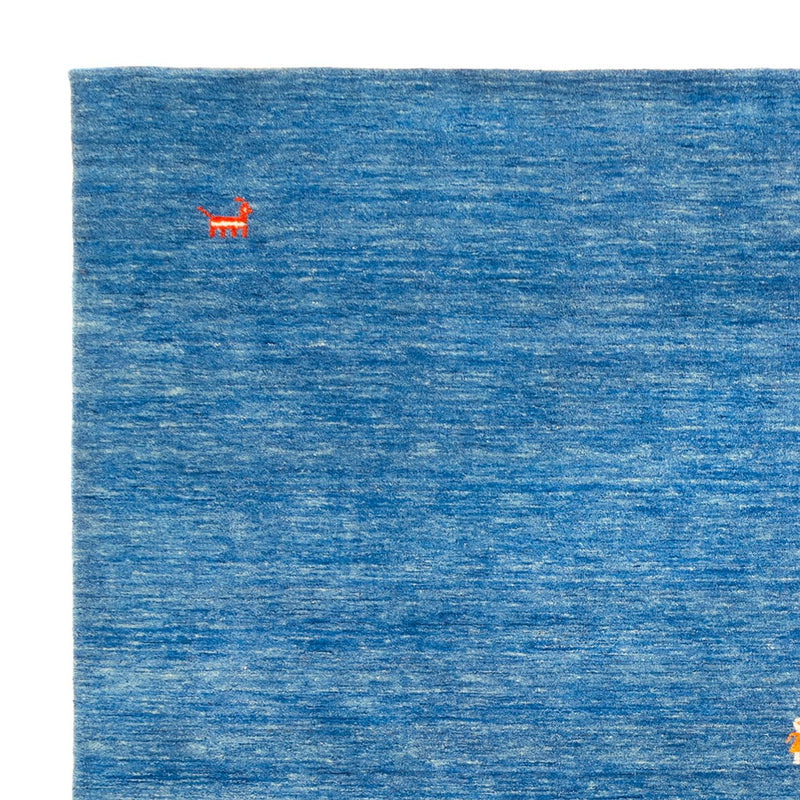 Gabbeh-tæppe - Softy firkantet  - 250 x 250 cm - blå