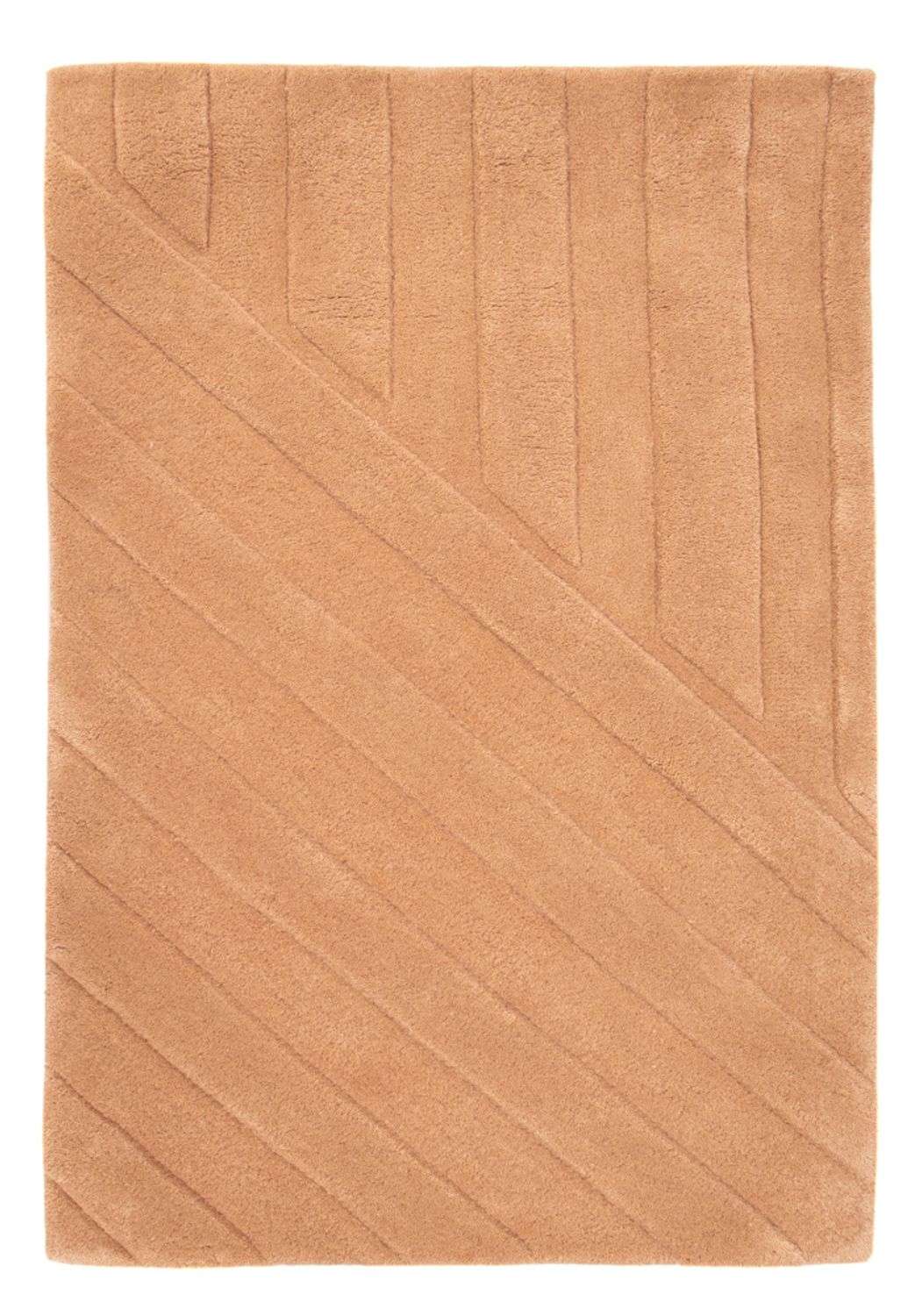 Uldtæppe - 90 x 60 cm - laks