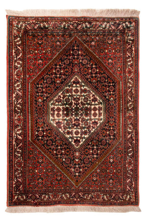 Persisk tæppe - Bijar - 102 x 74 cm - rød