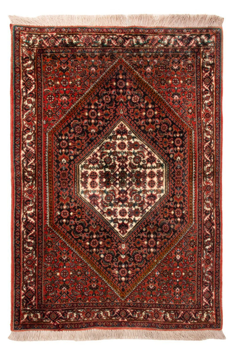 Persisk tæppe - Bijar - 102 x 74 cm - rød