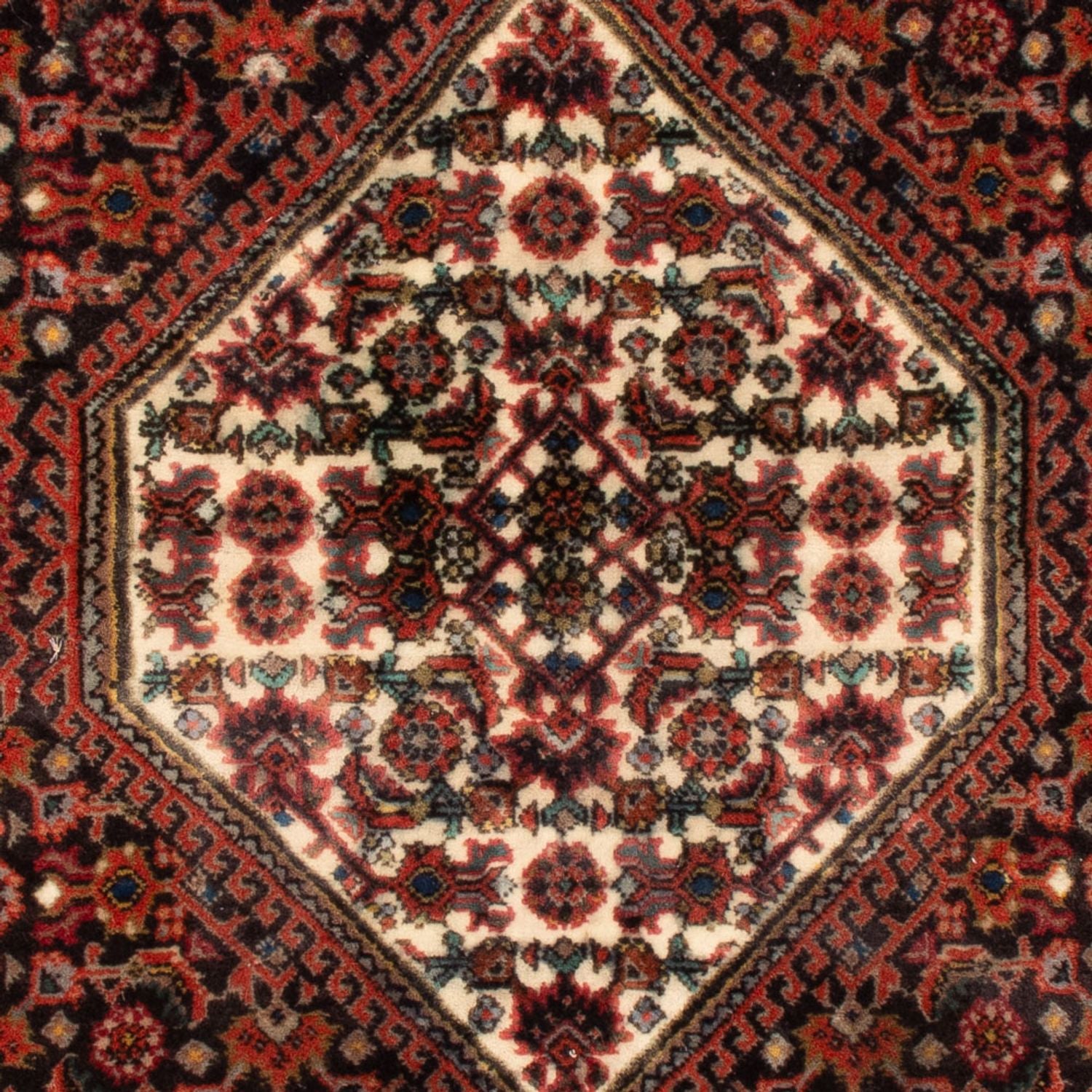 Persisk tæppe - Bijar - 102 x 74 cm - rød
