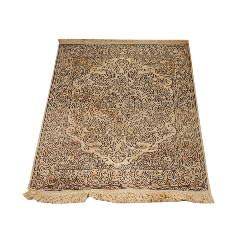 Silketæppe - Kashmir Silk - 103 x 60 cm - beige