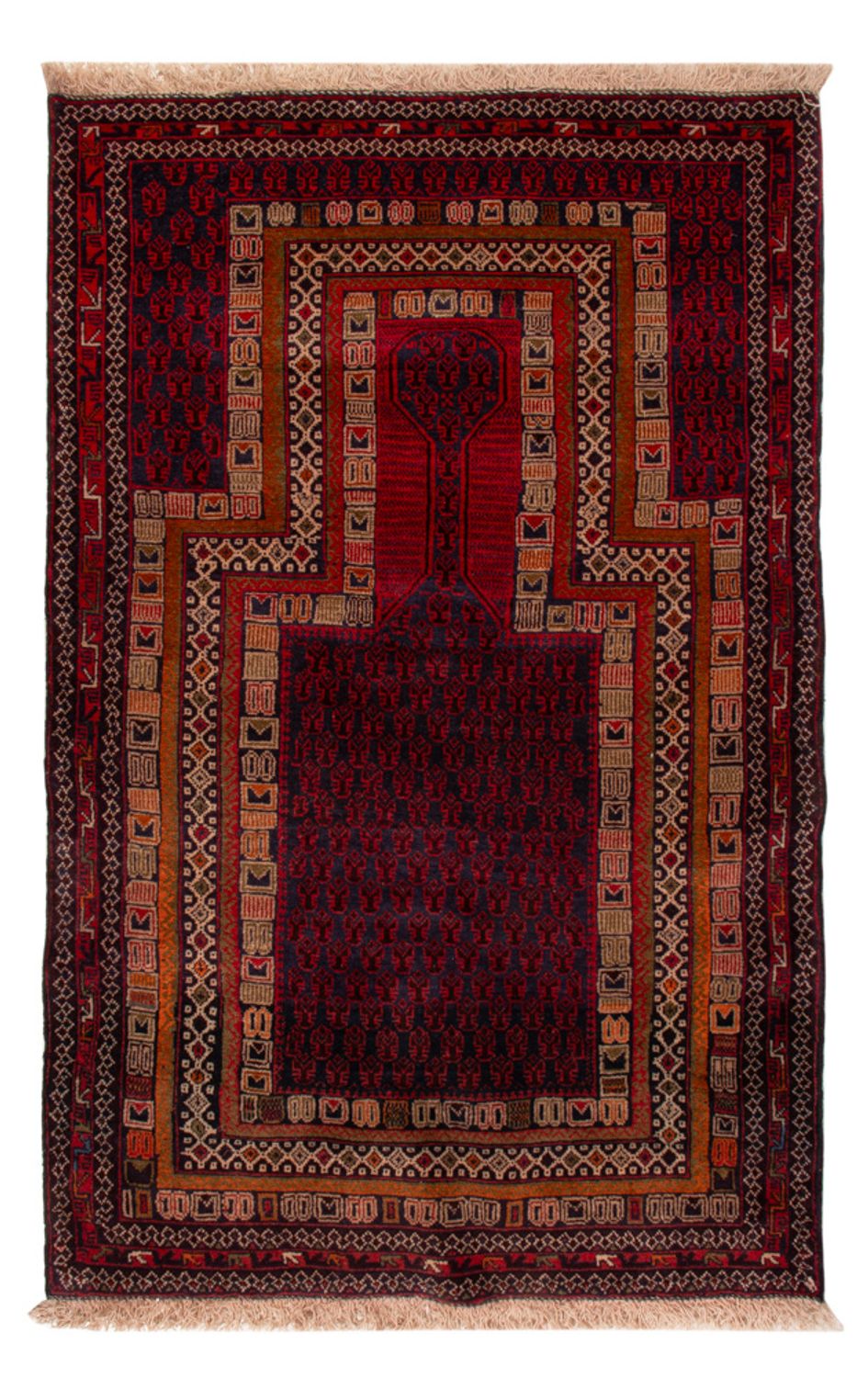 Baluch-tæppe - 138 x 91 cm - rød