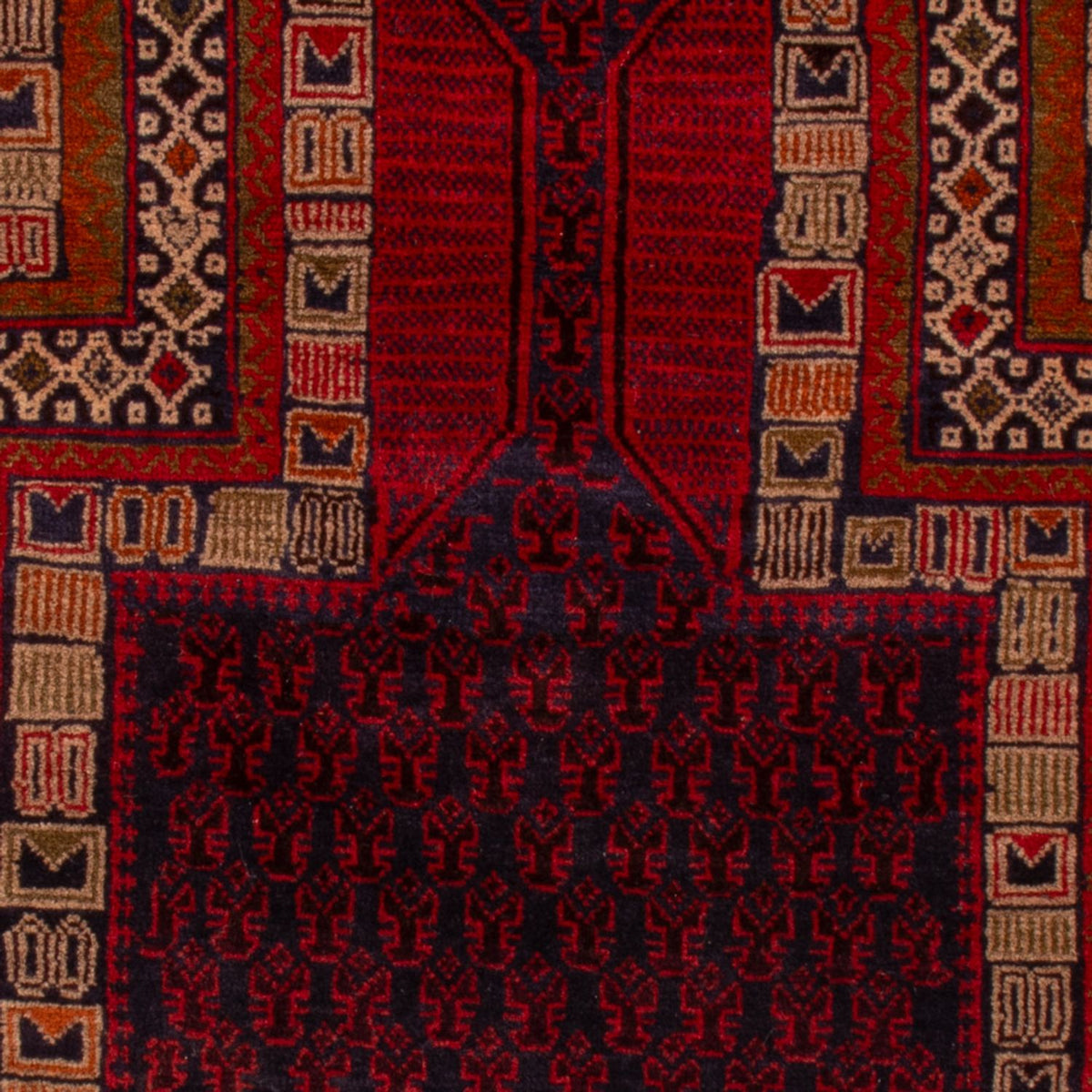 Baluch-tæppe - 138 x 91 cm - rød