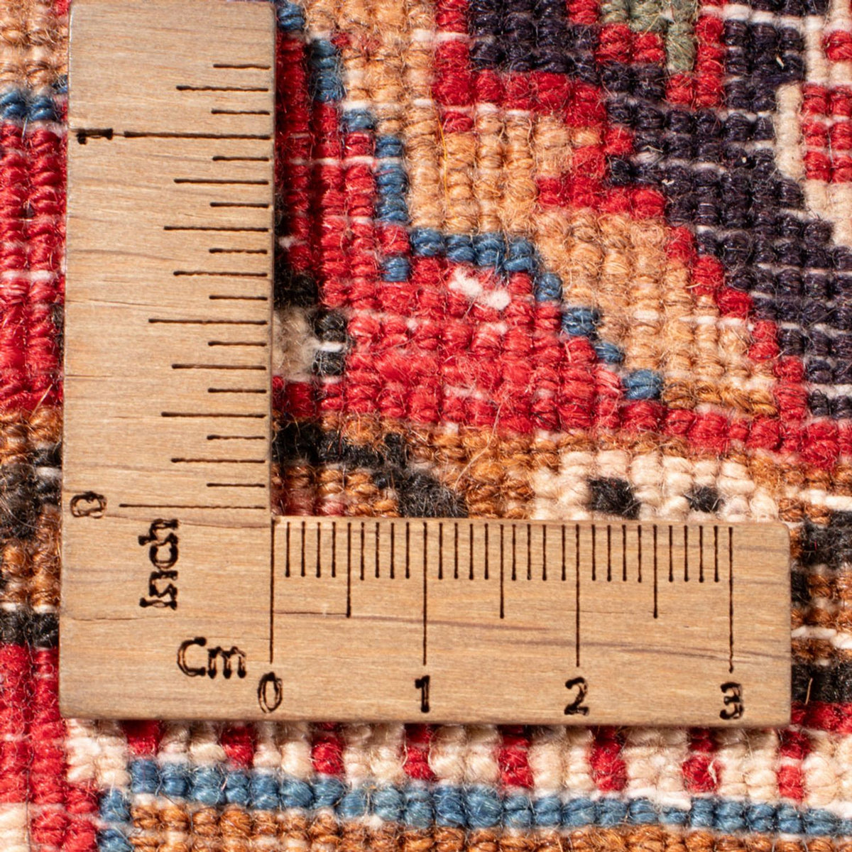 Persisk tæppe - Nomadisk - 92 x 62 cm - mørkeblå