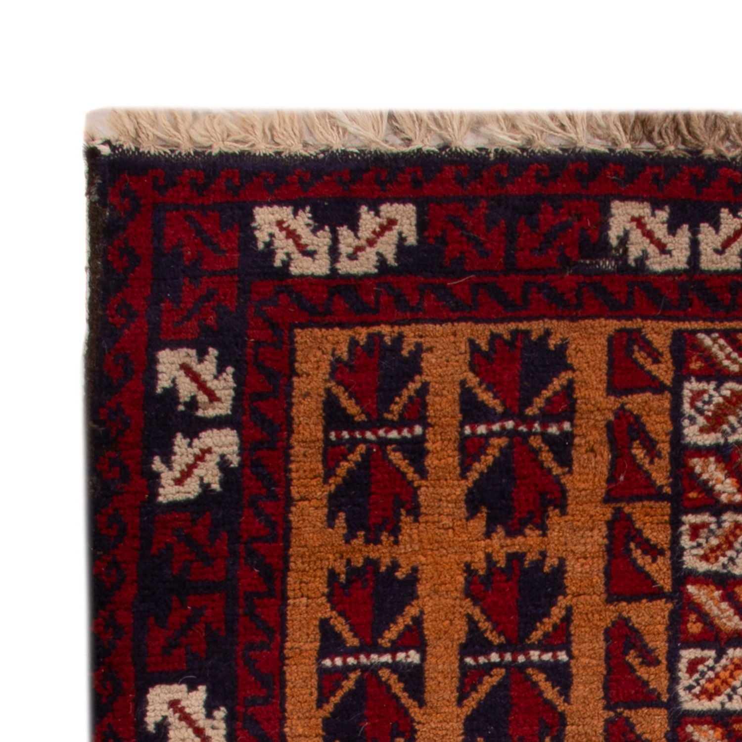 Baluch-tæppe - 123 x 76 cm - kamel