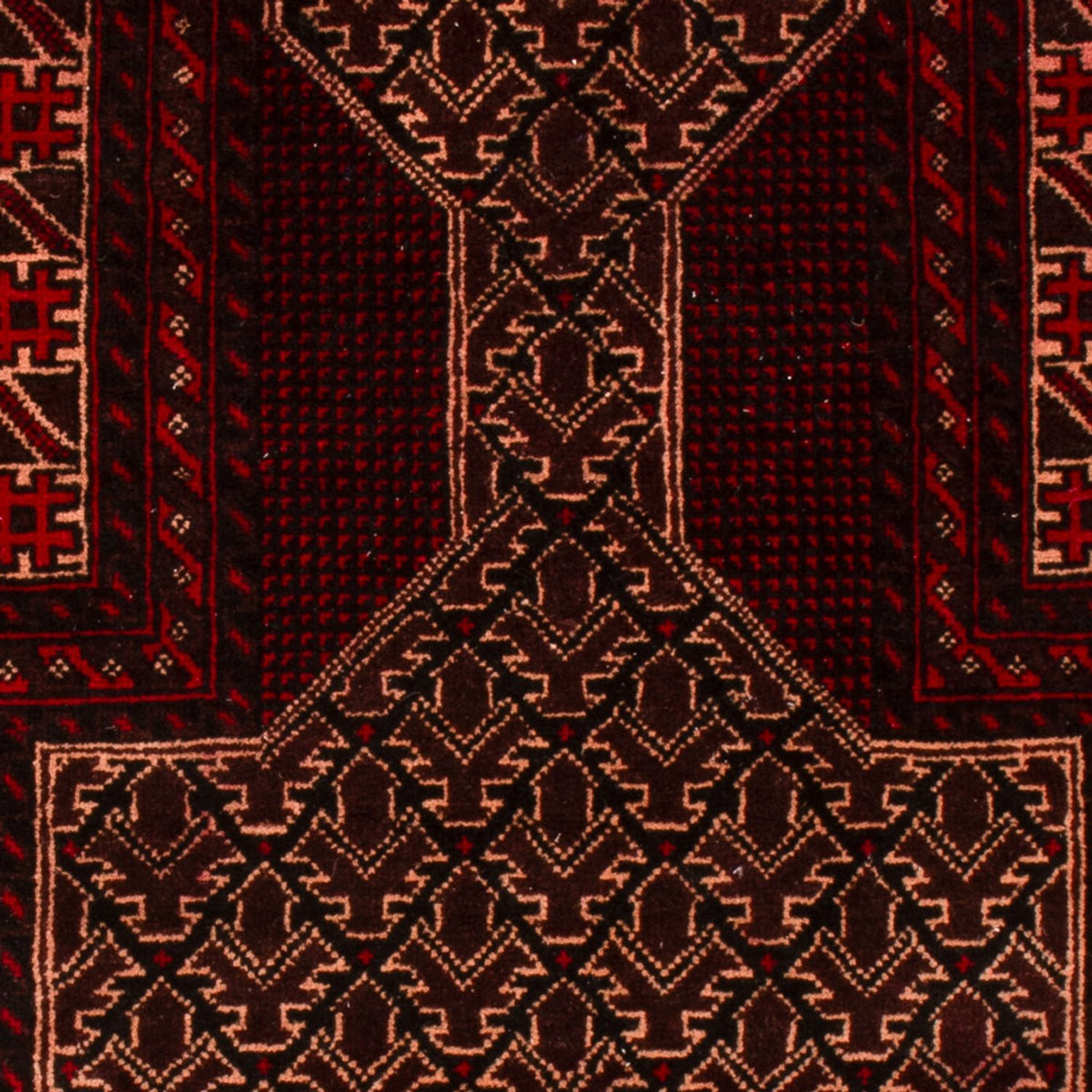 Baluch-tæppe - 150 x 89 cm - rød