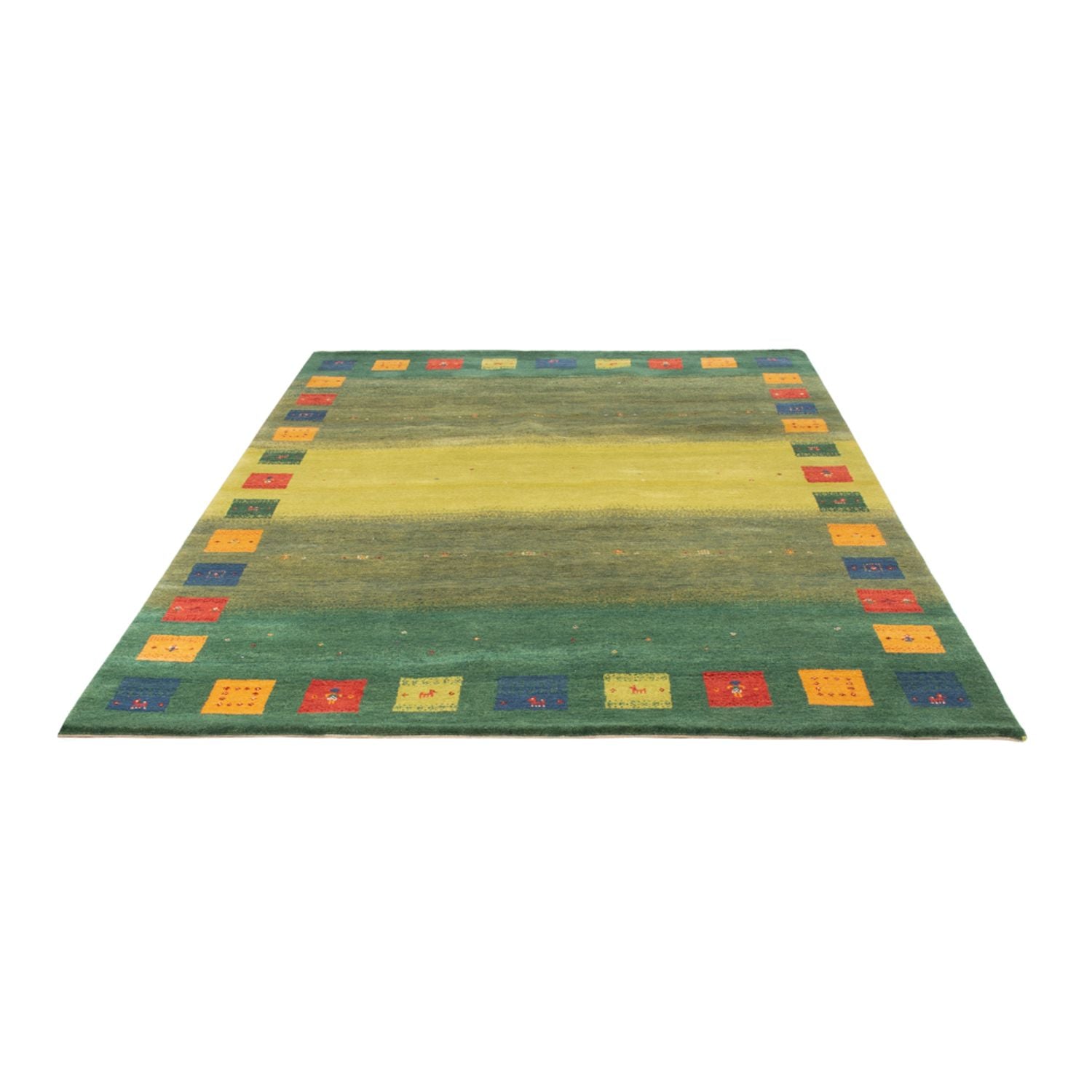 Gabbeh-tæppe - Loribaft Indus - 240 x 170 cm - grøn