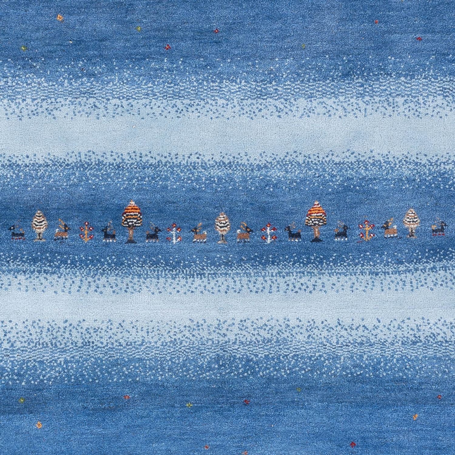 Gabbeh-tæppe - Loribaft Indus - 243 x 169 cm - blå