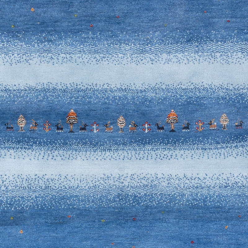 Gabbeh-tæppe - Loribaft Indus - 243 x 169 cm - blå