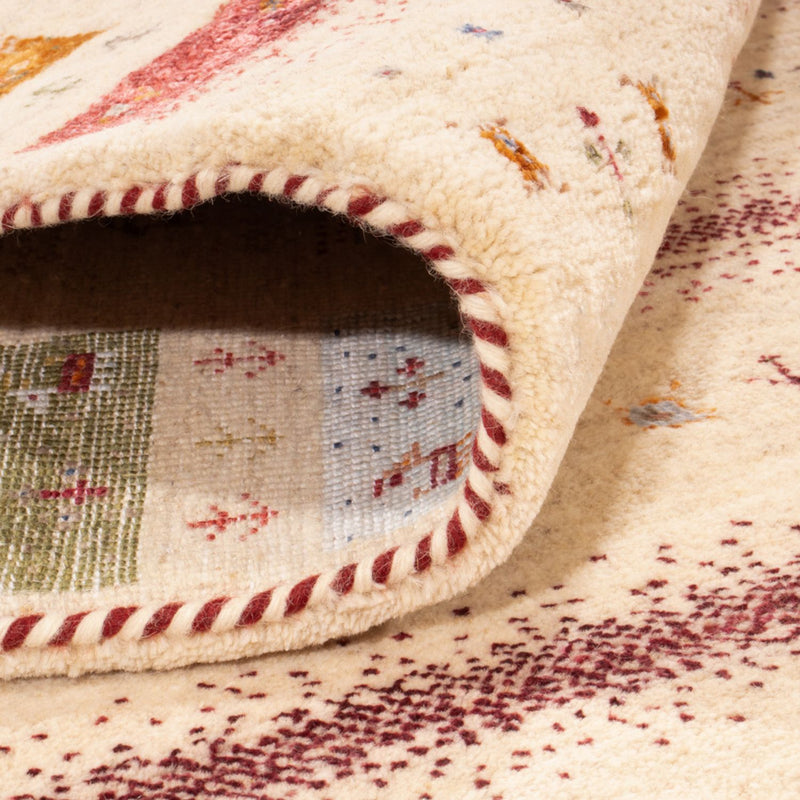 Gabbeh-tæppe - Loribaft Indus - 245 x 174 cm - creme