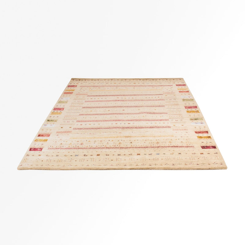 Gabbeh-tæppe - Loribaft Indus - 245 x 174 cm - creme