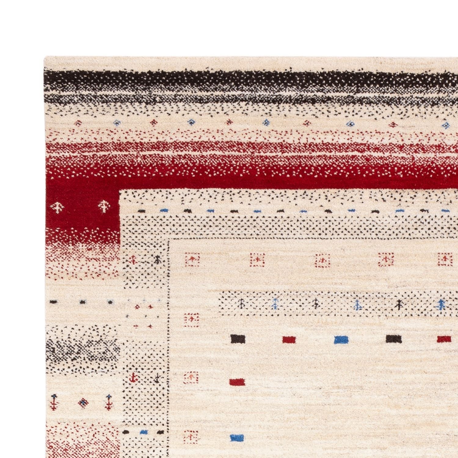 Gabbeh-tæppe - Loribaft Indus - 242 x 168 cm - creme