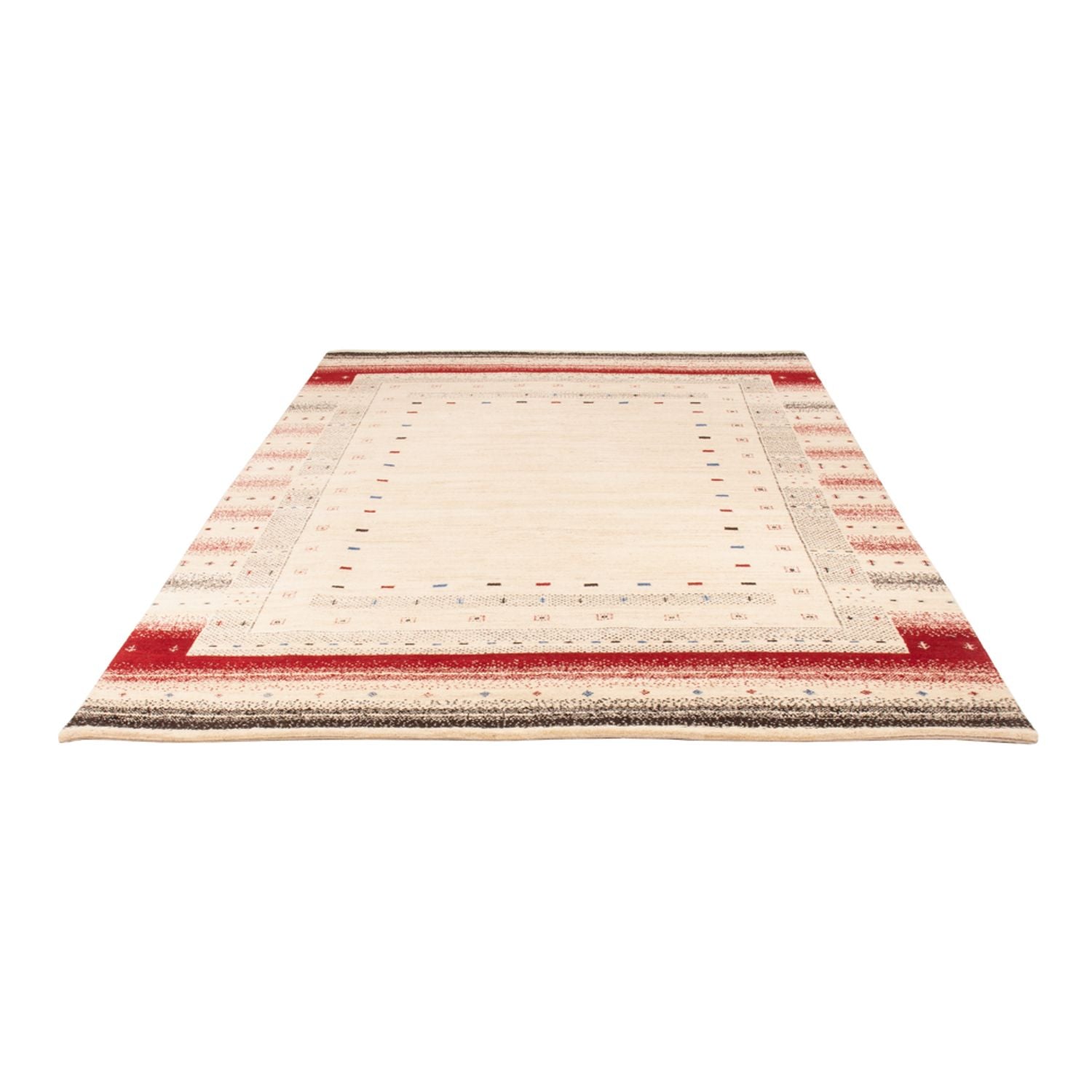Gabbeh-tæppe - Loribaft Indus - 242 x 168 cm - creme