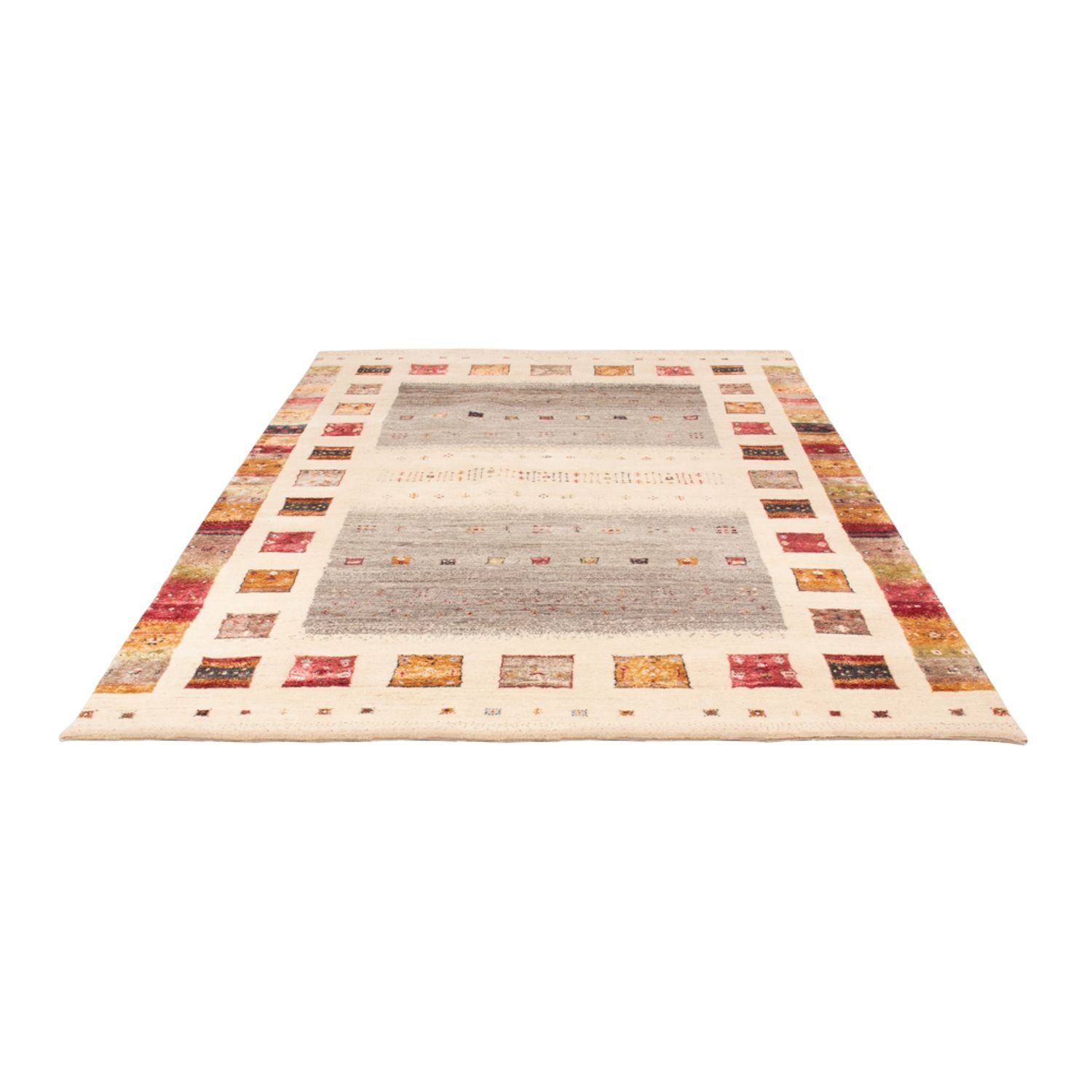 Gabbeh-tæppe - Loribaft Indus - 245 x 166 cm - natur